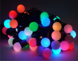 ไฟประดับledลูกใหญ่เรืองแสงสีสลับบรรจุ100/ลัง