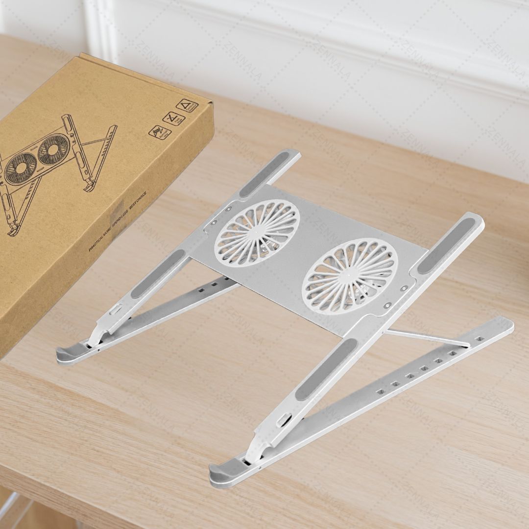 ที่วาง Notebook ขาตั้ง Aluminium มีพัดลมในตัว