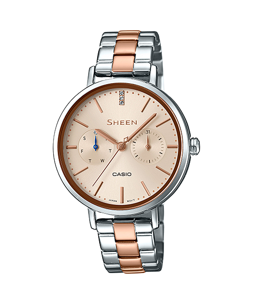 นาฬิกา คาสิโอ Casio SHEEN MULTI-HAND รุ่น SHE-3054SPG-4A ของแท้ รับประกัน1ปี
