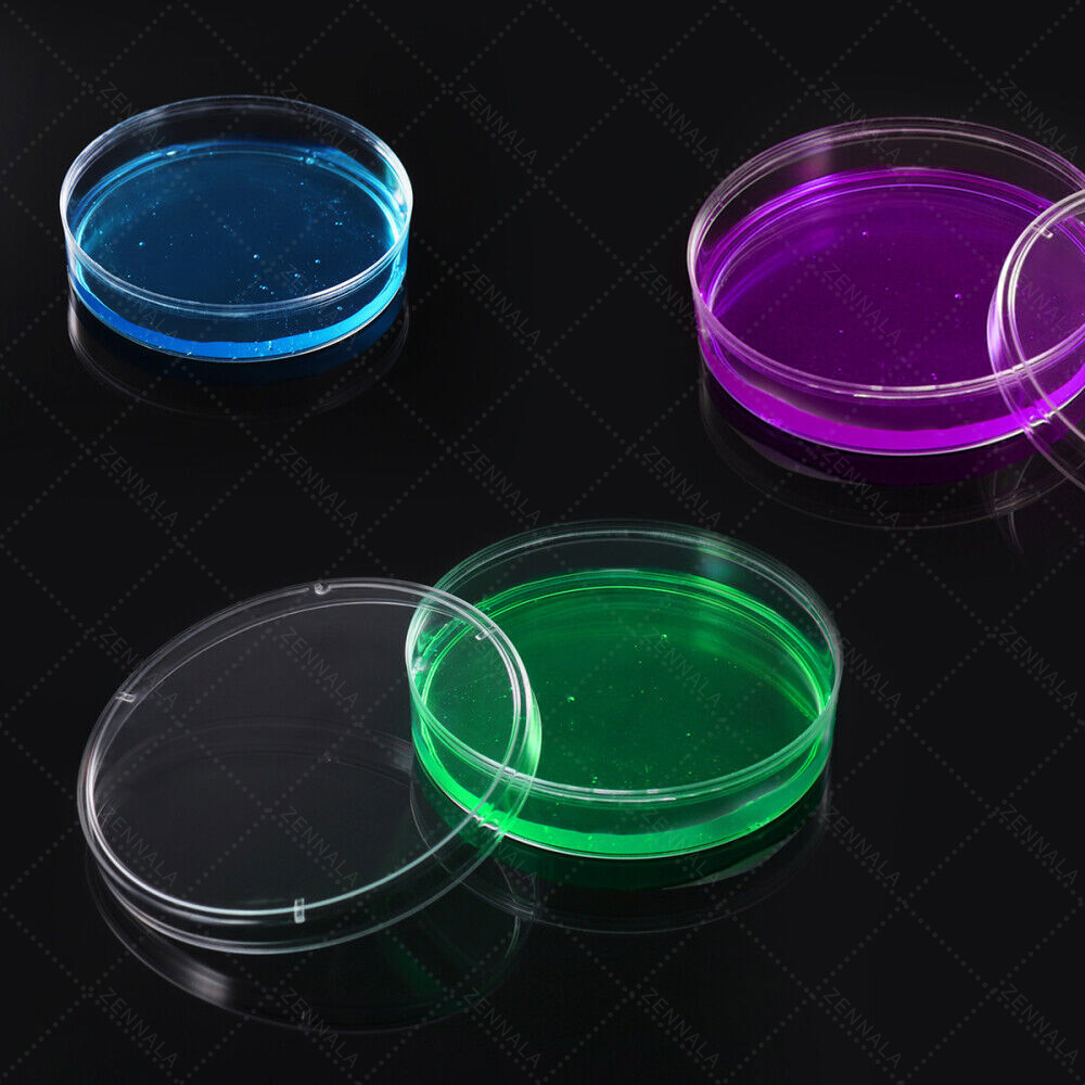 จานเพาะเชื้อ พลาสติก Disposable Plastic Petri Dishes มีให้เลือก 5 ขนาด