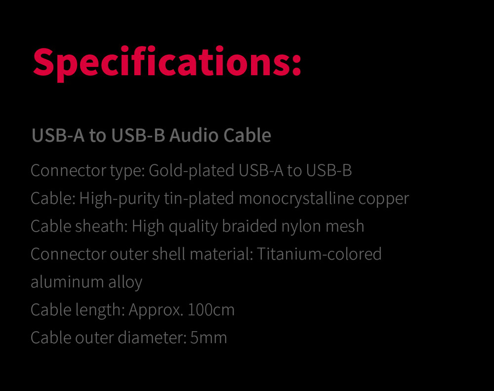 ขาย FiiO LA-UB1 สาย USB-A to USB-B สำหรับ DAC/AMP, PC, เครื่องเสียง