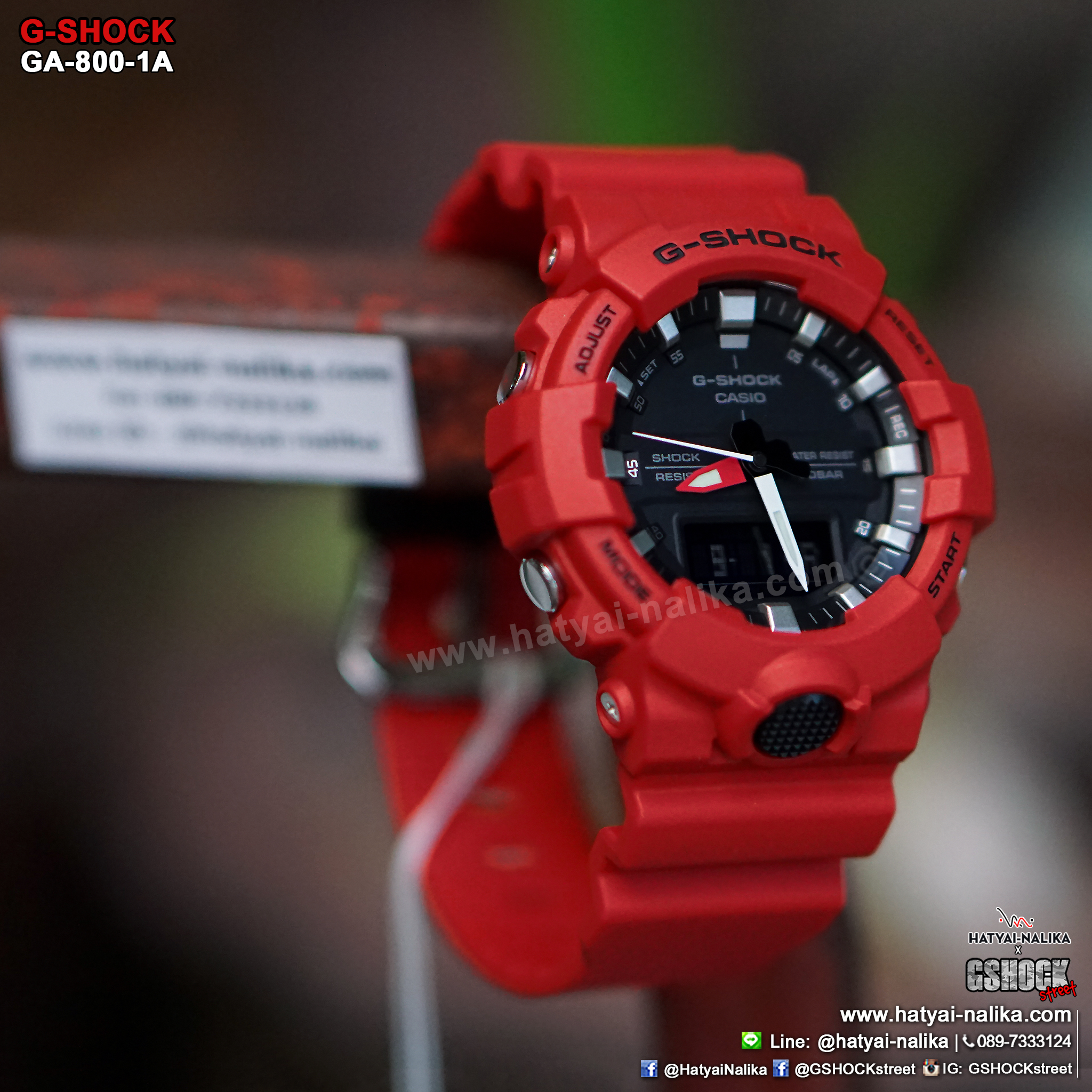 นาฬิกา Casio G-Shock ANALOG-DIGITAL GA-800 series รุ่น GA-800-4A ของแท้ รับประกัน1ปี