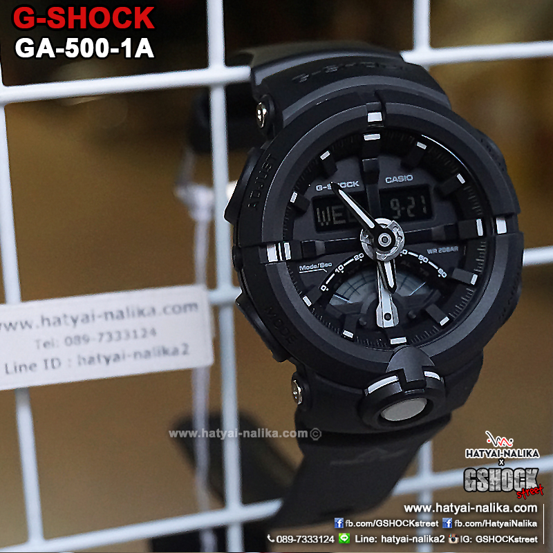 นาฬิกา Casio G-Shock Standard ANALOG-DIGITAL รุ่น GA-500-1A ของแท้ รับประกัน1ปี
