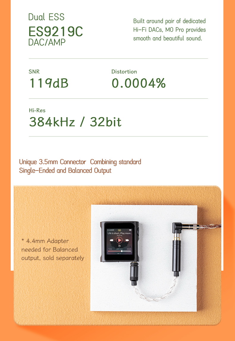 Shanling M0 PRO เครื่องเล่นเพลงพกพาจิ๋ว รองรับ Dual Hi-Res ประกันศูนย์ไทย