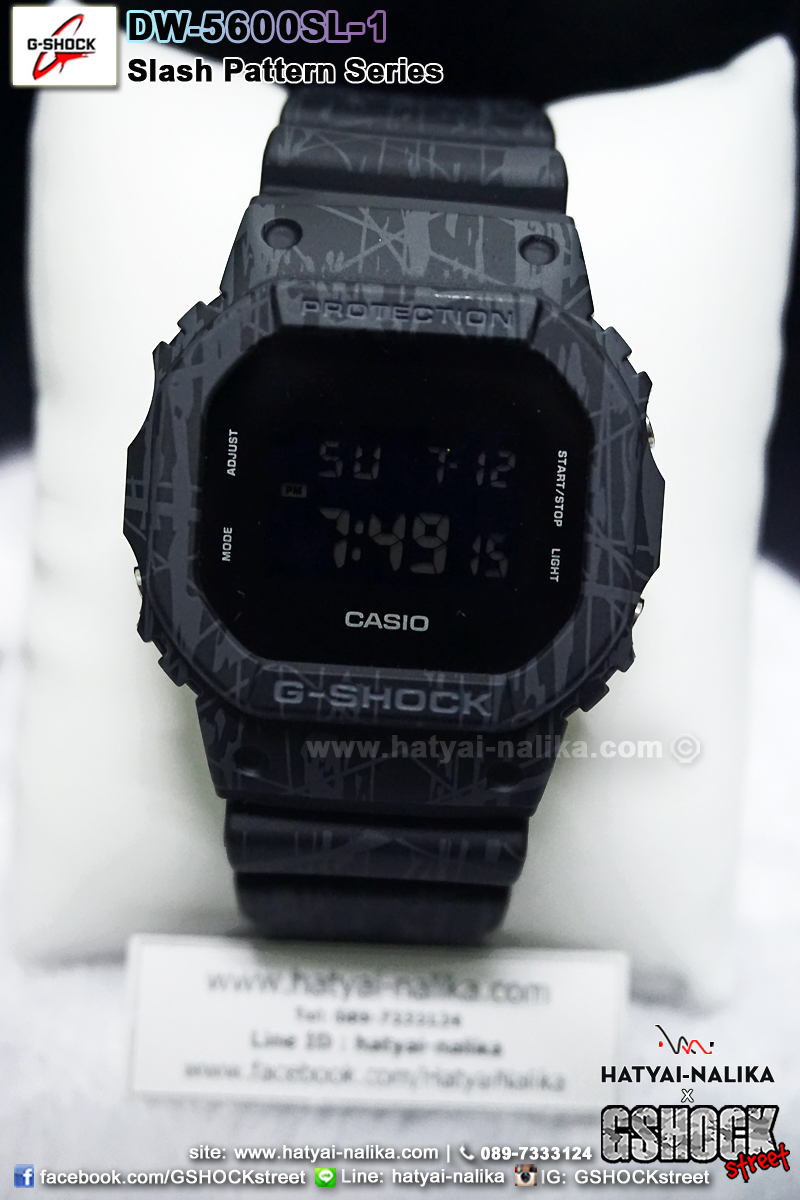นาฬิกา คาสิโอ Casio G-Shock Limited Slash Pattern series รุ่น DW-5600SL-1