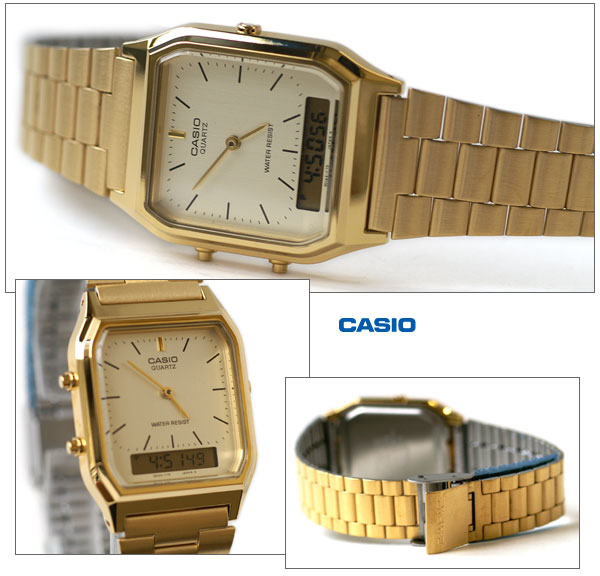นาฬิกา คาสิโอ Casio STANDARD DIGITAL Vintage รุ่น AQ-230GA-9 ของแท้ รับประกัน1ปี