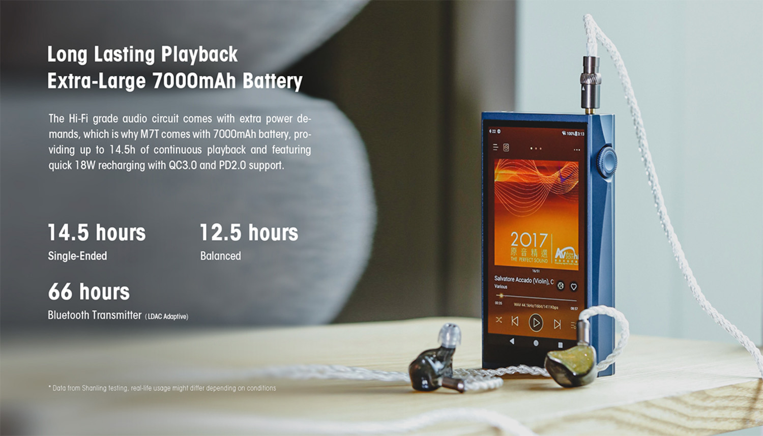 Shanling M7T DAP Android เสียงระดับเทพ ใช้หลอด JAN6418 คู่ ปรับโหมดเสียงได้ ประกันศูนย์ไทย