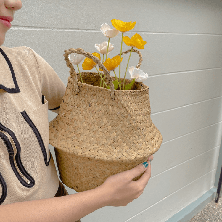 ตะกร้าสานใส่ต้นไม้