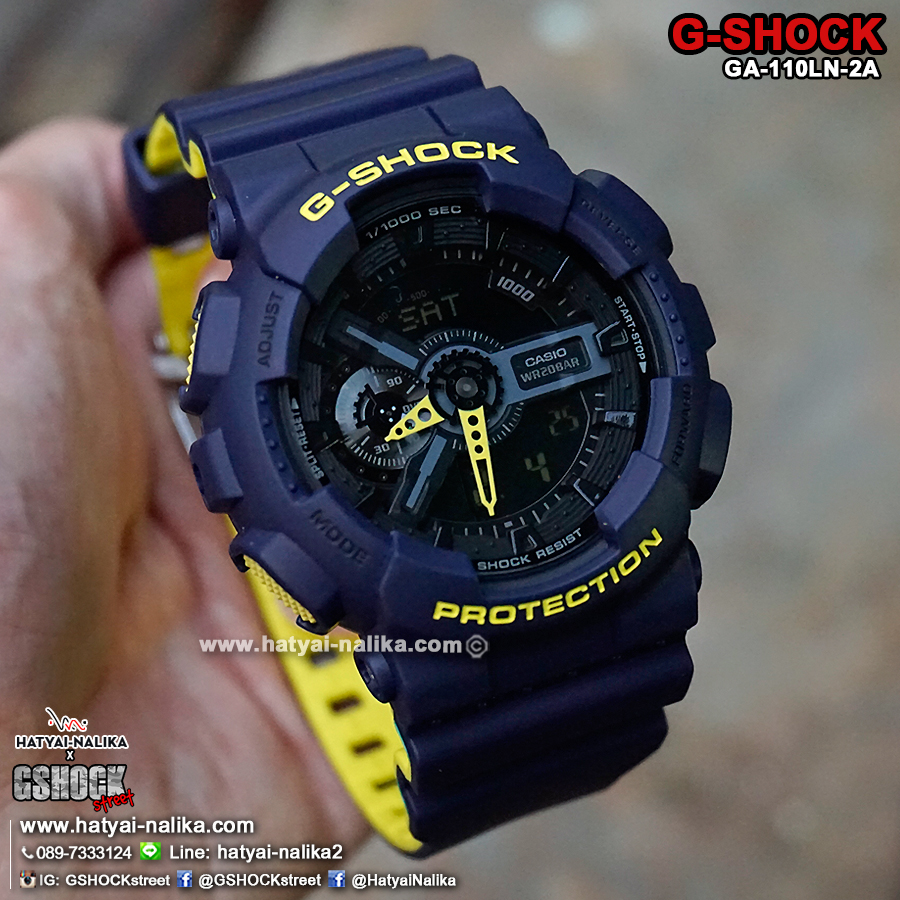 นาฬิกา Casio G-Shock GA-110LN Layered Neon colors series รุ่น GA-110LN-2A ของแท้ รับประกัน1ปี