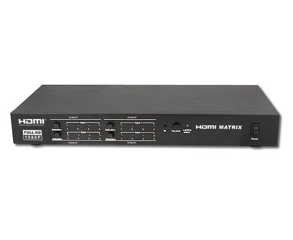 4x4 HDMI Matrix Switch with Remote Control and RS232