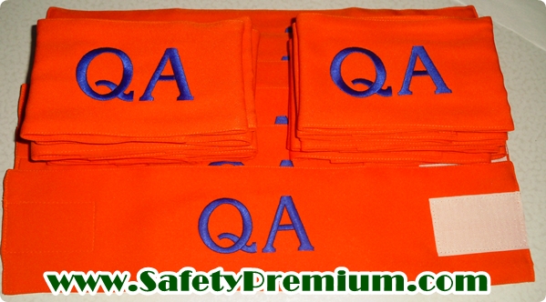ปลอกแขน QA แบบปัก