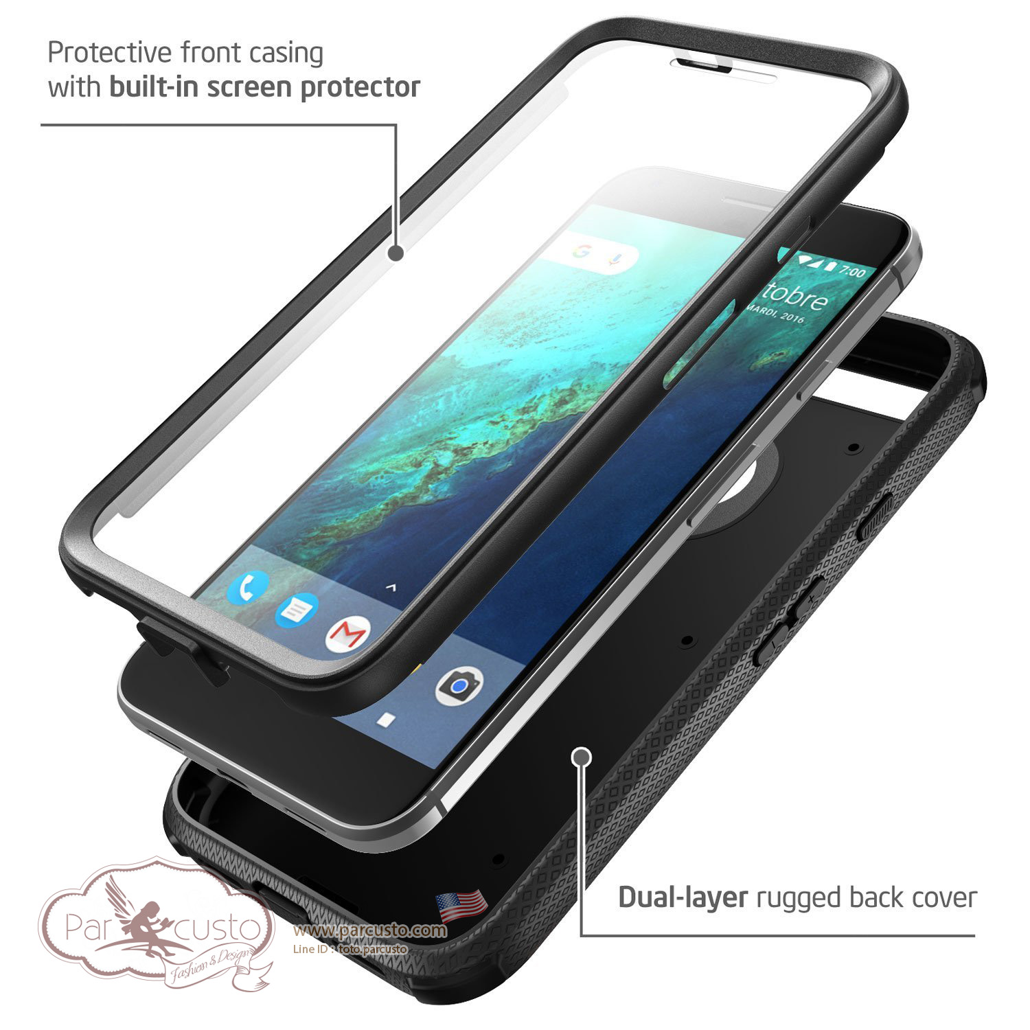 เคสกันกระแทก Google Pixel XL [Armorbox] จาก i-Blason [Pre-order USA]