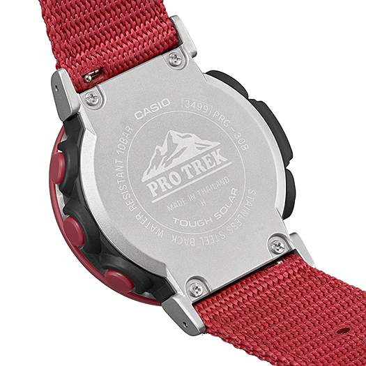 นาฬิกา คาสิโอ Casio PRO TREK PRG-30 Series รุ่น PRG-30B-4 สายผ้า ของแท้ รับประกัน 1 ปี
