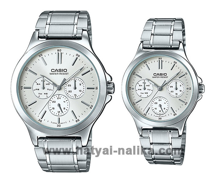 นาฬิกา คาสิโอ Casio SETคู่รัก รุ่น MTP-V300D-7A+LTP-V300D-7A ของแท้ รับประกัน 1 ปี