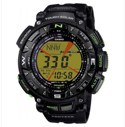 นาฬิกา คาสิโอ Casio PRO TREK DUAL-LAYER LCD (Rare item) รุ่น PRG-240-1BER ของแท้ รับประกัน 1 ปี หายากมาก