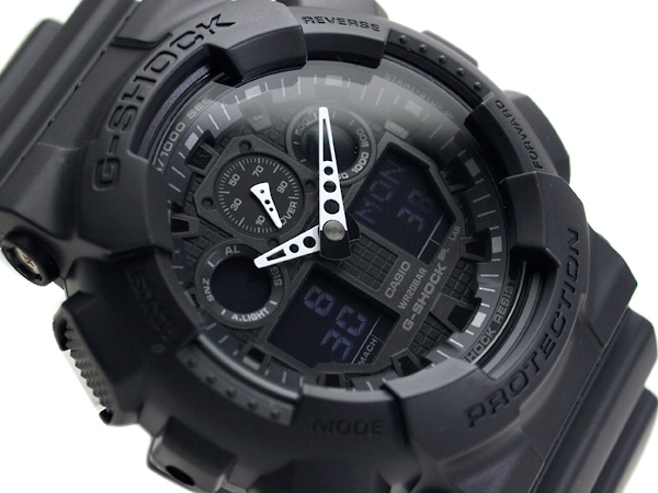 นาฬิกา คาสิโอ Casio G-Shock Standard Analog-Digital Three-Eye Dial รุ่น GA-100-1A1DR (DARK KNIGHT)