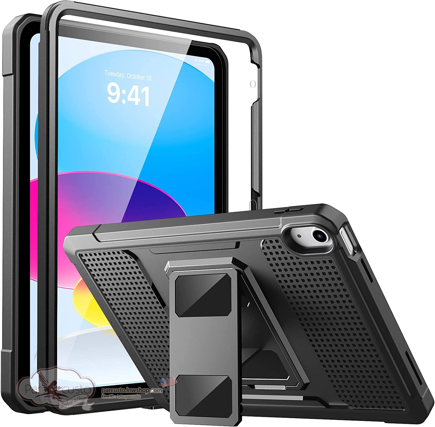 เคสกันกระแทก Apple New iPad 10.9 Gen 10 (2022) [Rugged Hybrid] จาก MoKo [Pre-order USA]