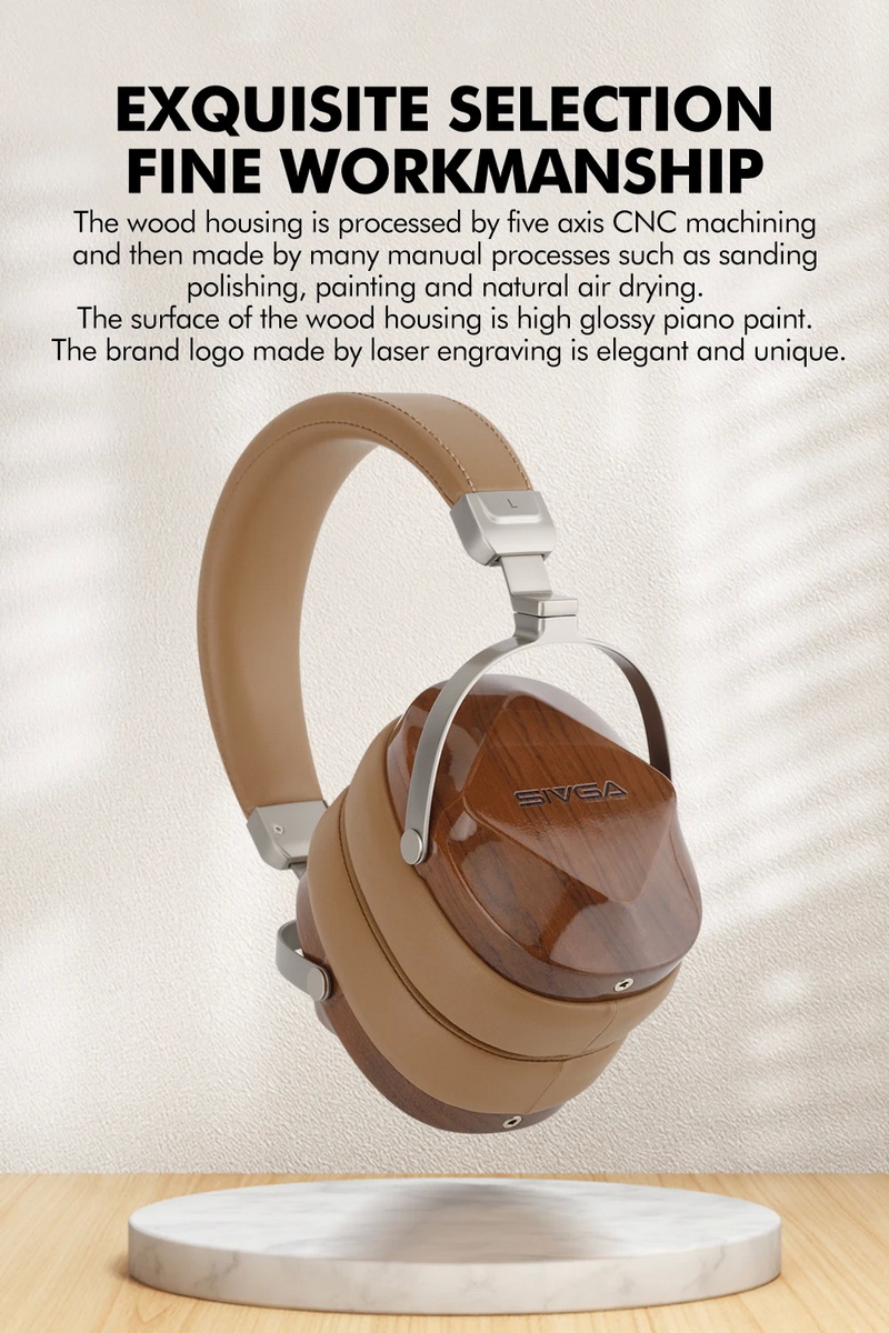 Sivga Oriole หูฟัง Headphone ไดรเวอร์ไดนามิก เสียงเที่ยงตรงสูง ไม้แบบปิดด้านหลัง ประกันศูนย์ไทย