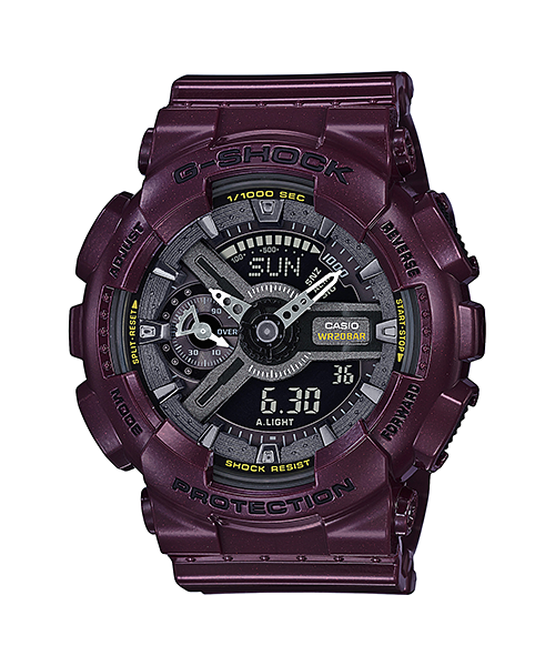 นาฬิกา คาสิโอ Casio G-Shock S-Series Metalic Colors รุ่น GMA-S110MC-6A (สี Burgundy) ของแท้ รับประกัน1ปี