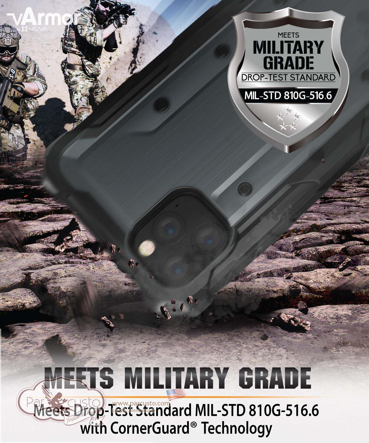 เคสกันกระแทก Apple iPhone 11 Pro Max [vArmor] จาก Vena [Pre-order USA]