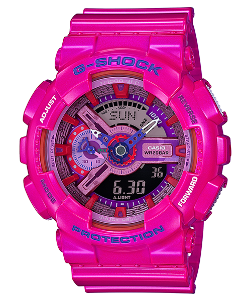 นาฬิกา Casio G-Shock Limited Multi-Color series Crazy Color 2016 รุ่น GA-110MC-4A (สี Shocking Pink) ของแท้ รับประกัน1ปี