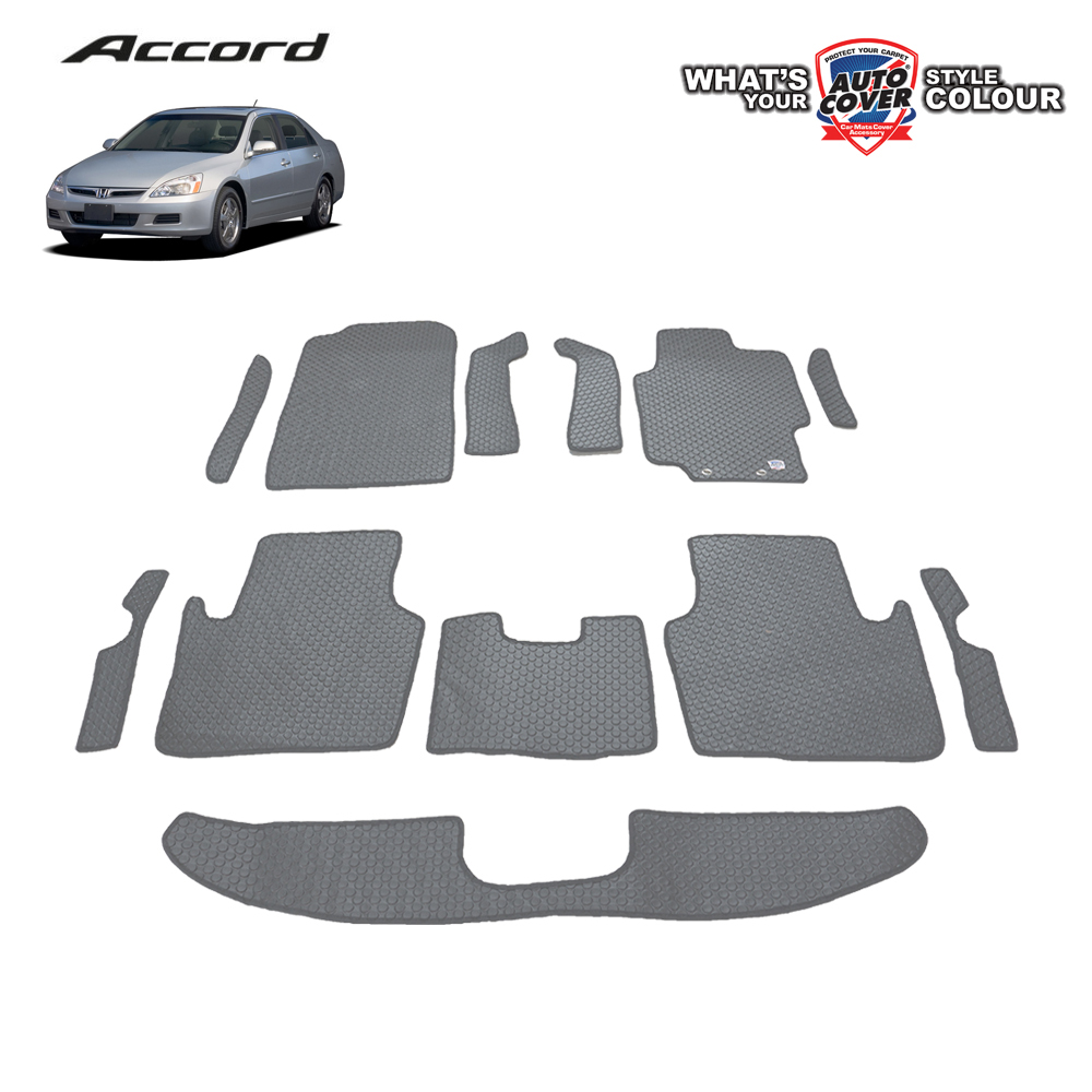 พรมปูพื้นรถยนต์ พรมกระดุม รถ HONDA ACCORD (Gen 7) ปี 2003-2006 ชุดภายในห้องโดยสาร จำนวน 12 ชิ้น