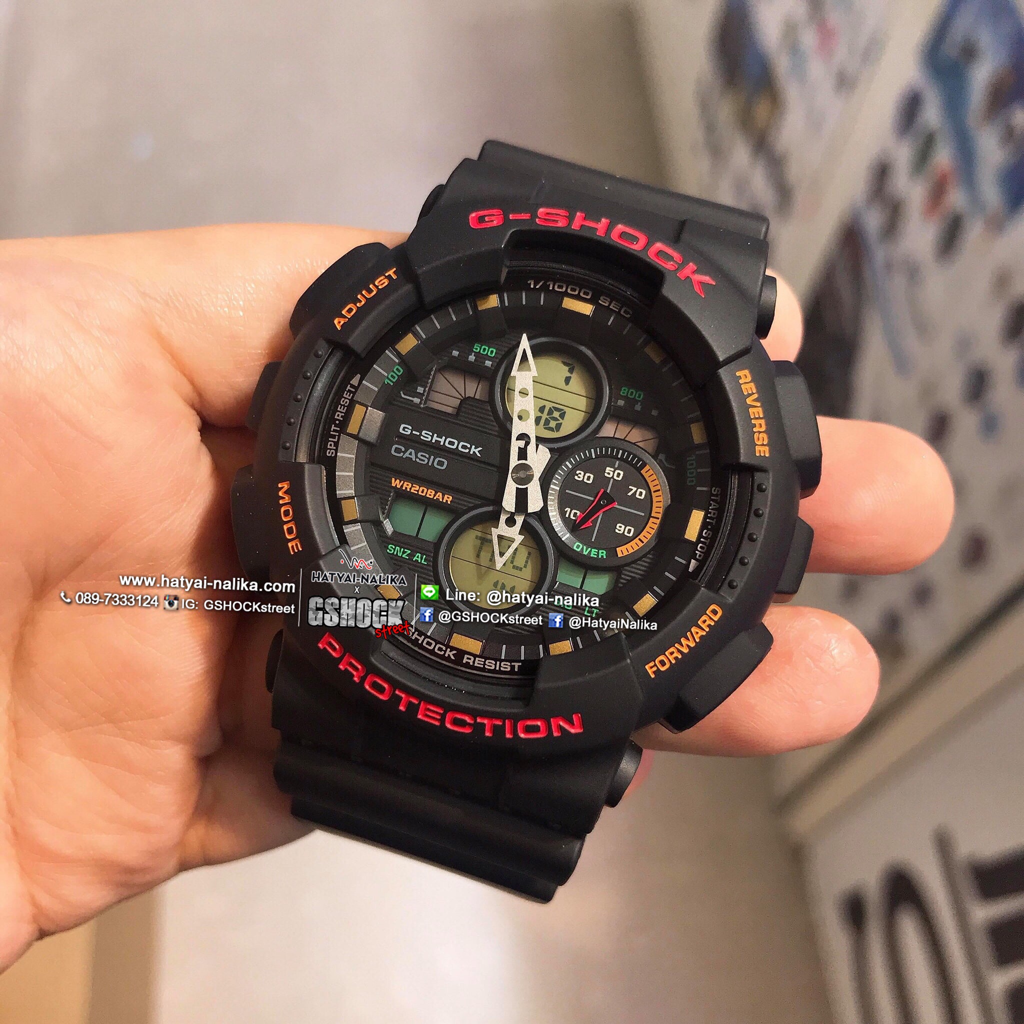นาฬิกา Casio G-Shock ANALOG-DIGITAL GA-140 series รุ่น GA-140-1A4 ของแท้ รับประกัน1ปี