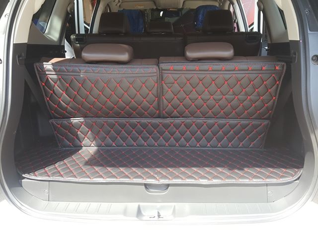 พรมรถยนต์ 6D รถ MITSUBISHI NEW PAJERO SPORT ปี 2019-2022 ชุดเต็มคันรวมแผ่นท้ายและหลังพนักพิง จำนวน 9 ชิ้น