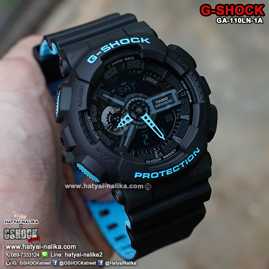 นาฬิกา Casio G-Shock GA-110LN Layered Neon colors series รุ่น GA-110LN-1A ของแท้ รับประกัน1ปี