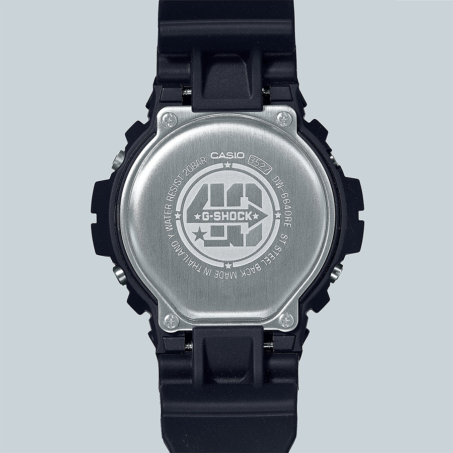 นาฬิกา Casio G-SHOCK 40th Anniversary REMASTER BLACK Limited รุ่น DW-6640RE-1 ของแท้ รับประกัน1ปี