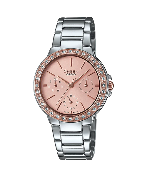 นาฬิกา คาสิโอ Casio SHEEN MULTI-HAND SHE-3069 series รุ่น SHE-3069SG-4A ของแท้ รับประกัน1ปี