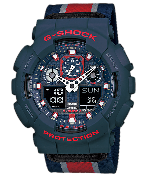 นาฬิกา คาสิโอ Casio G-Shock Limited model Military Cloth Series รุ่น GA-100MC-2A (หายาก)