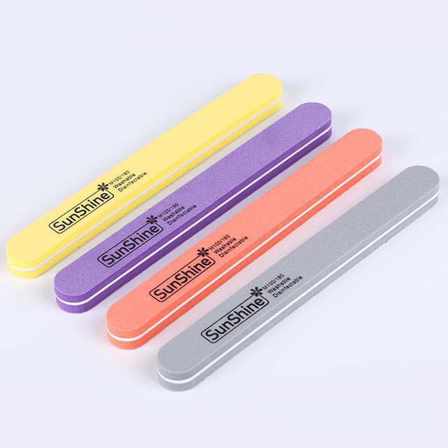 ตะไบ,ตะไบ บัฟสีชมพู,ตะไบชมพู,ตะไบละเอียด,ตะไบเนื้อละเอียด,ตะไบบัฟสีชมพู ทรงตรง ปลายมล,ตะไบเล็บ