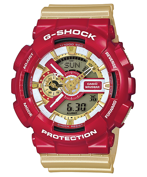 นาฬิกา คาสิโอ Casio G-Shock Limited model Color series รุ่น GA-110CS-4A (IRON MAN) ของแท้ รับประกัน 1ปี