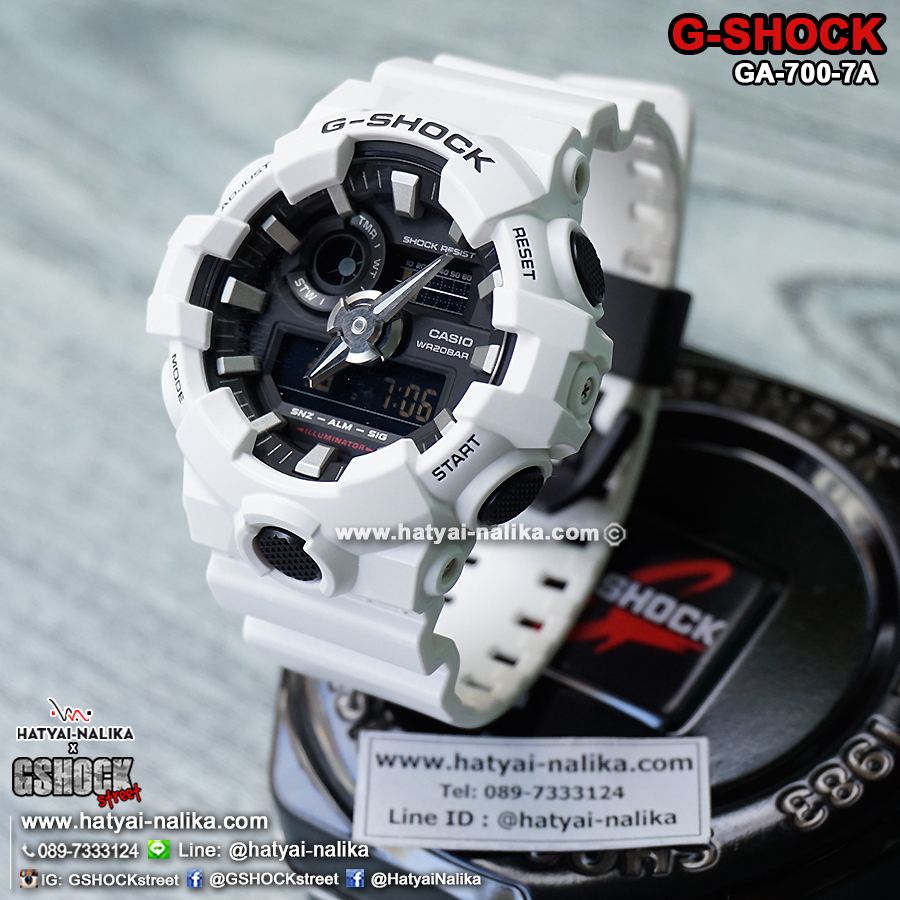 นาฬิกา คาสิโอ Casio G-Shock Standard ANALOG-DIGITAL รุ่น GA-700-7A ของแท้ รับประกัน 1 ปี