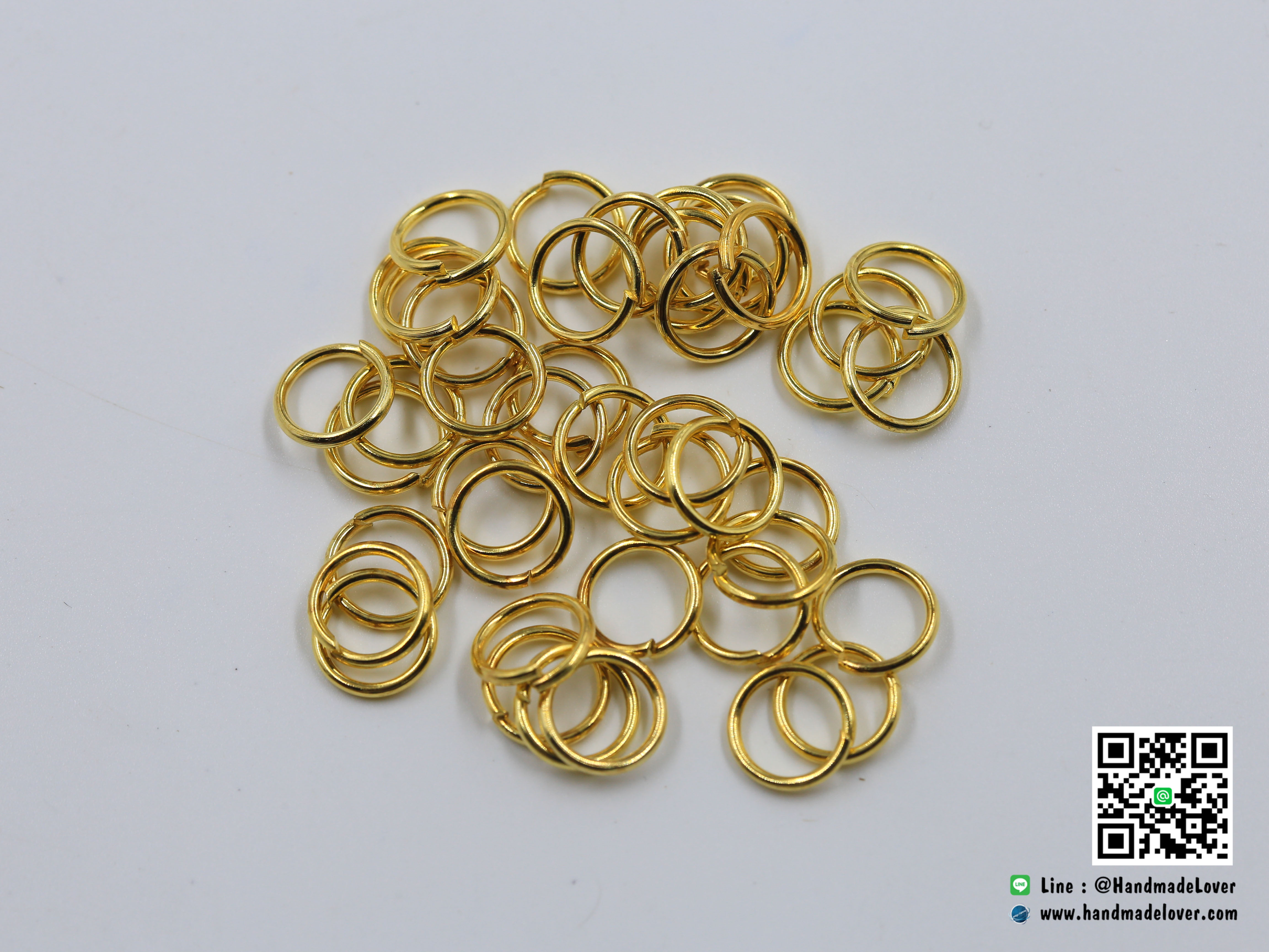 ห่วงกลม สีทอง ขนาด 10 มม.
