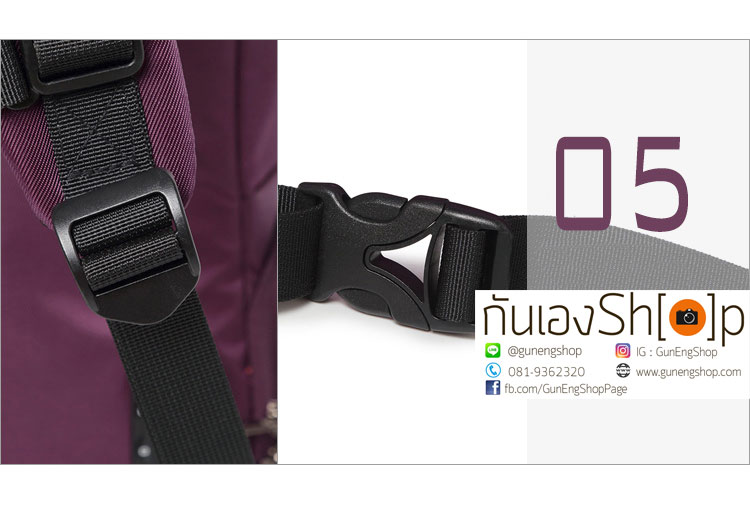 กระเป๋ากล้องเป้สะพายหลัง ผ้ากันน้ำ รุ่น Mini Camera Backpack Size L