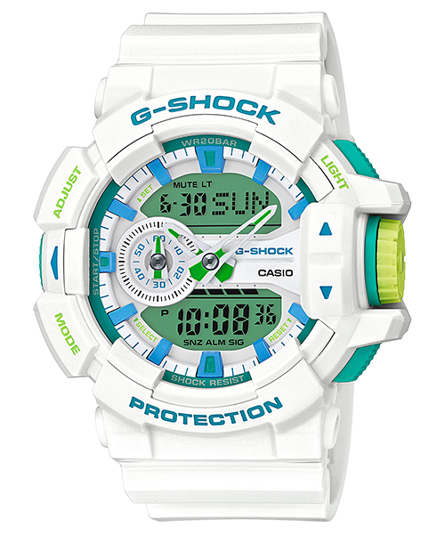 นาฬิกา Casio G-Shock Limited White & mint Green Color series รุ่น GA-400WG-7A ของแท้ รับประกัน1ปี