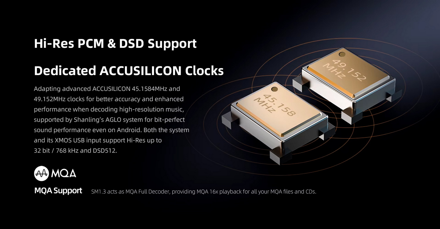 [สั่งจองล่วงหน้า] Shanling SM1.3 Hi-Fi Streamer DAC ระดับเรือธง รองรับ MQA Dual Hi-Res ประกันศูนย์ไทย