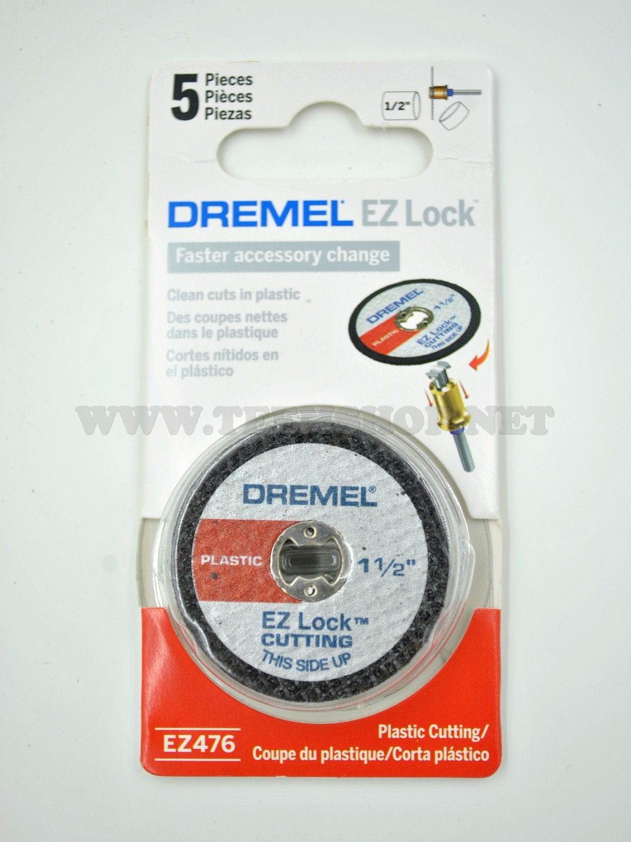 2615E476AC DREMEL EZ476 ใบตัดพลาสติก ขนาด1.1/2"(แพ็ค5ใบ)