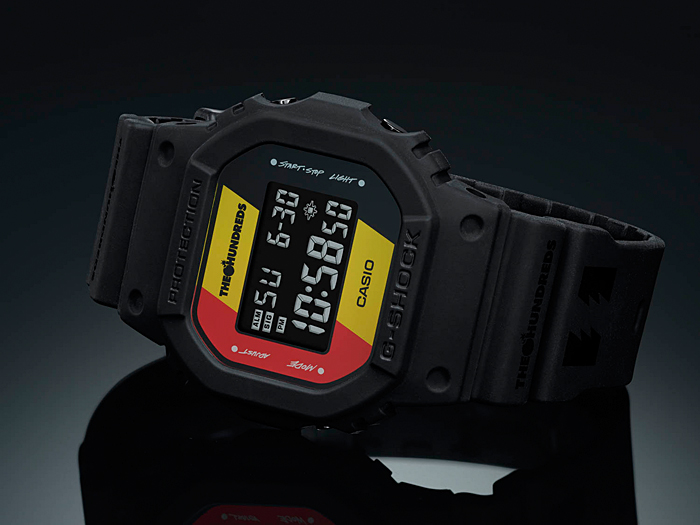 นาฬิกา Casio G-SHOCK x THE HUNDREDS DW-5600HDR 35th Anniversary Collaboration Limited รุ่น DW-5600HDR-1 ของแท้ รับประกัน1ปี