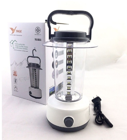 YAGE โคมตะเกียง LED 40 ดวง รุ่น YG-3555 (สีขาว) โคมไฟตะเกียง หลอดไฟอัจฉริยะ สว่างสูง ถนอมสายตา