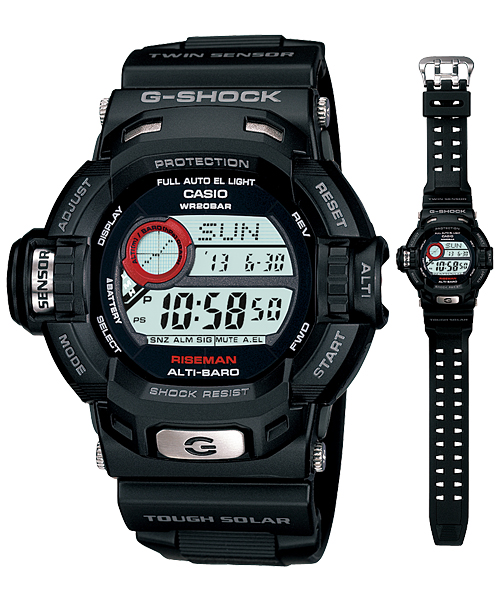 นาฬิกา คาสิโอ Casio G-Shock Master of G Rise Man Tough Solar รุ่น G-9200-1