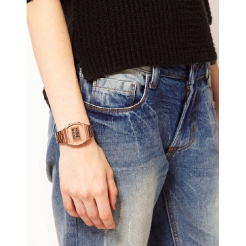 นาฬิกา คาสิโอ Casio STANDARD DIGITAL Classic ROSE GOLD Tone รุ่น B640WC-5A