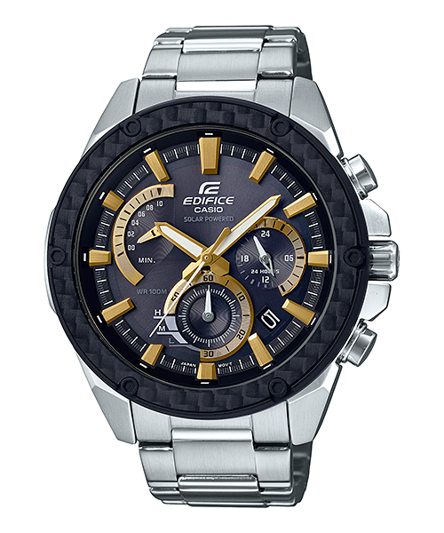 นาฬิกา Casio EDIFICE Solar-Powered CHRONOGRAPH รุ่น EQS-910D-1BV ของแท้ รับประกัน 1 ปี
