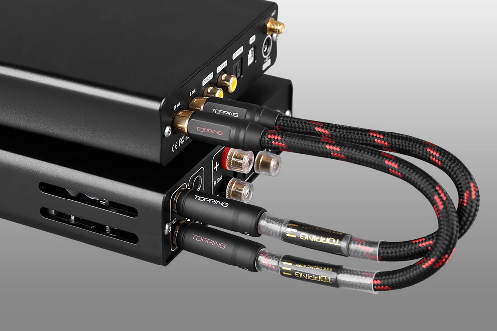 Topping TCRT1 สาย RCA เป็น 6.35 Balanced สำหรับเครื่องเสียง