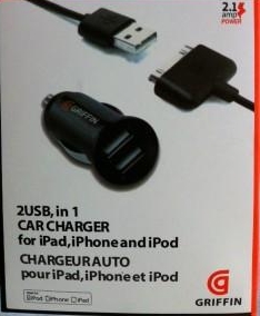 Griffin Dual USB Car Charger ที่ชาร์ทรถยนต์สำหรับ iPhone iPad iPod Samsung