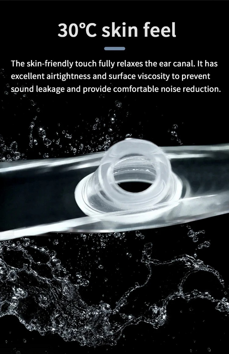 BGVP B01 จุกหูฟังซิลิโคนเหลว เกรดการแพทย์ ป้องกันการแพ้ เพิ่มความชัดเจนของเสียง 1 ชุด 1 คู่