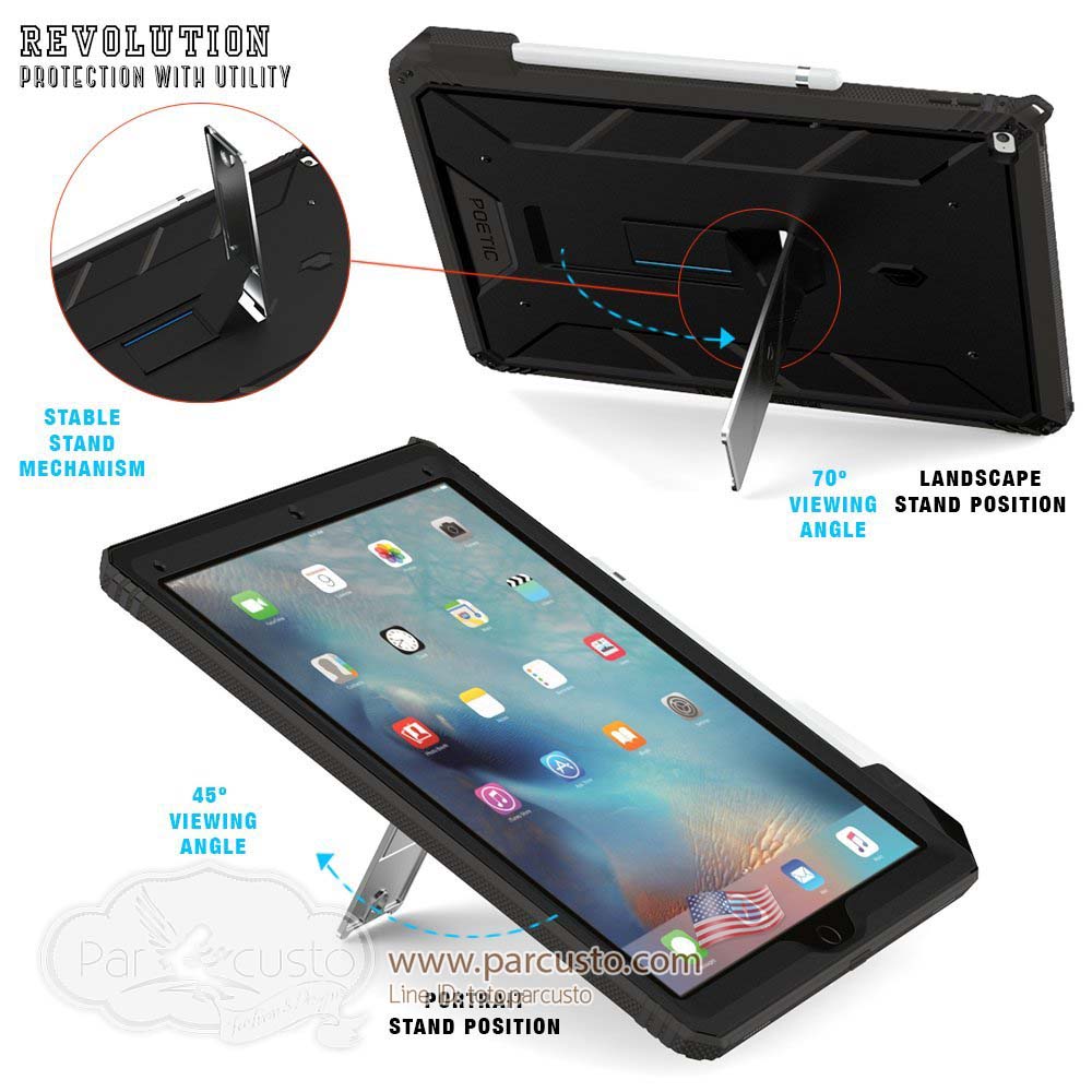 เคสกันกระแทก Apple iPad Pro [Premium Rugged] จาก Poetic [Pre-order USA]