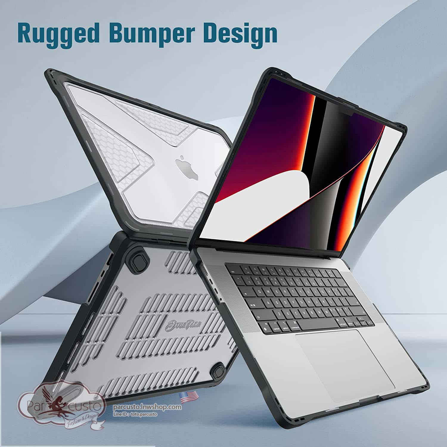 เคสกันกระแทกMacBook Pro 16 Inch Case A2485 (2021 2022) [Heavy Duty] จาก Fintie [Pre-order USA]